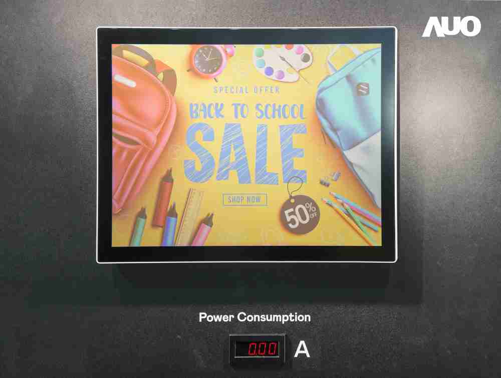 人生就是博展示胆固醇液晶超低耗能户外全彩显示器，，ChLC（胆固醇液晶）以双稳态技术使静态显示零功耗，，，，具省电、、、高彩度、、、、环保的特性，，，还整合软硬件系统解决方案，，，，可透过单一云端平台管理